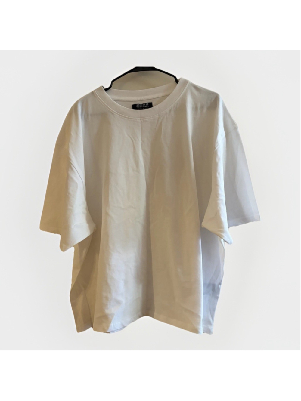 Brunette The Label Boxy White T-Shirt - Size XL/2XL
